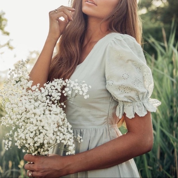 ✨ The Beatrice Midi Cotton Dress - Picture 6 of 6